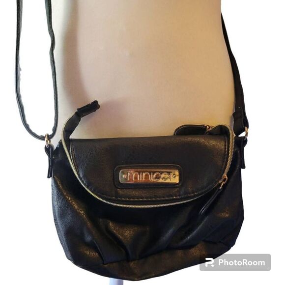 Minicci Small Black Crossbody Bag - Picture 1 of 6